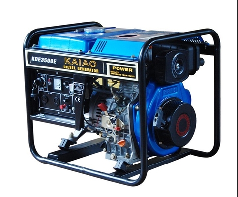 Gerador diesel aberto do quadro 3kw dos motores refrigerados a ar com o depósito de gasolina 12.5L