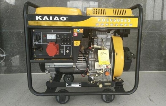 Da eficiência elevada diesel do gerador do quadro aberto 5.5kva sistema de alarme do óleo baixo