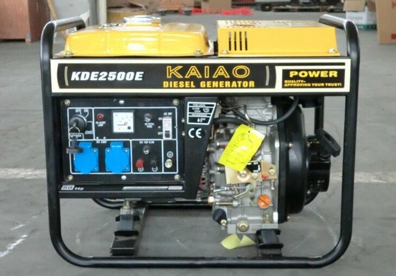 gerador portátil do começo 2KW elétrico, tipo aberto modelo diesel NO.KDE2500E do gerador