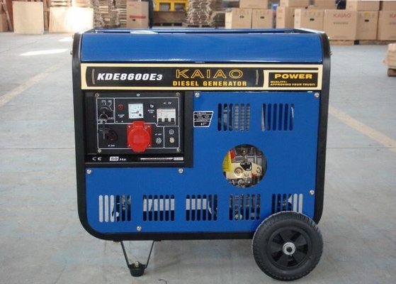 Gerador diesel do começo elétrico do quadro aberto com os motores refrigerados a ar de Kaiao