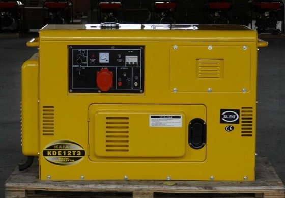 Output sistema de alarme diesel silencioso do óleo do gerador KDE12T3 da prova 10Kva do som de 12V 8.3A o baixo
