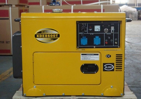 Consumo de combustível personalizado do gerador 6kva à espera diesel residencial silencioso baixo