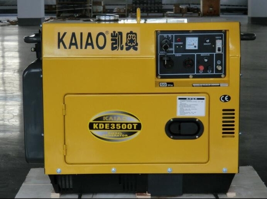 Gerador diesel silencioso monofásico da fase 3kva, gerador diesel quieto portátil