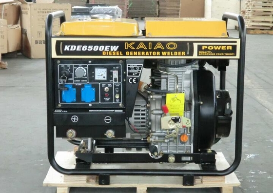 Gerador diesel 50hz 200A 3000rmp do soldador do quadro aberto com acionador de partida elétrico
