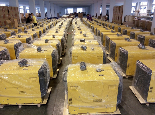 Geradores diesel pequenos silenciosos 2KW do começo da chave da fase monofásica - 10KW C.A. KDE6500T