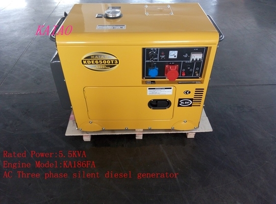 5KVA geradores à espera diesel pequenos residenciais, gerador diesel de baixo nível de ruído