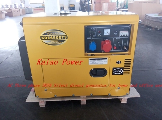 5KVA geradores à espera diesel pequenos residenciais, gerador diesel de baixo nível de ruído