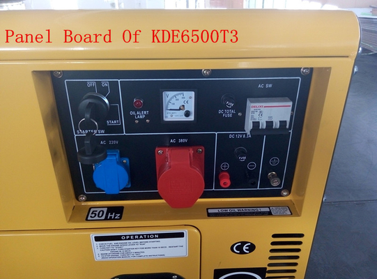 5KVA geradores à espera diesel pequenos residenciais, gerador diesel de baixo nível de ruído