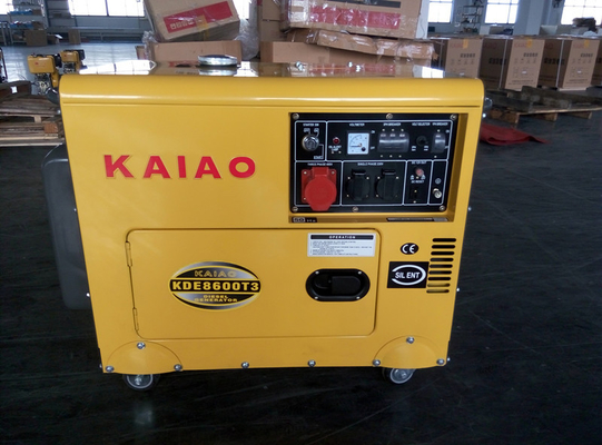 Costume 7KVA 3 geradores diesel pequenos da fase, gerador diesel quieto pequeno