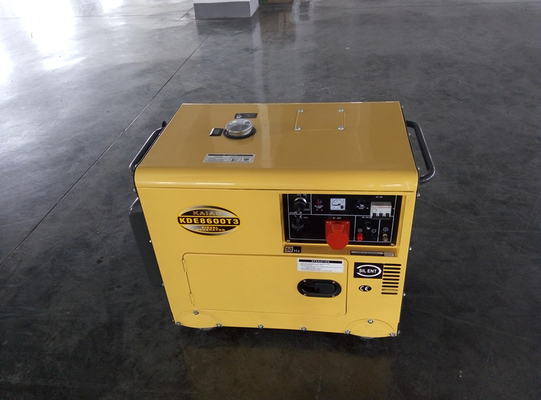 Geradores diesel pequenos à prova de som KDE8600T3 trifásico de refrigeração ar do começo chave