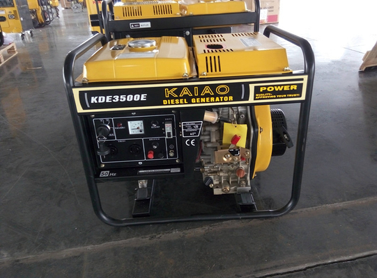 Gerador diesel do começo elétrico diminuto 3000 watts com a bateria quatro rodas/17Ah