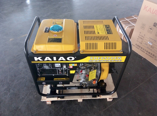Geradores diesel pequenos KDE6500EW do grupo de gerador da soldadura 12 meses de garantia