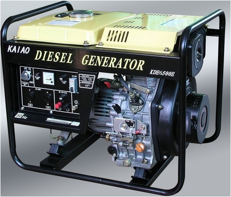 Geradores diesel pequenos da fase monofásica da C.A. 5KW, gerador diesel compacto