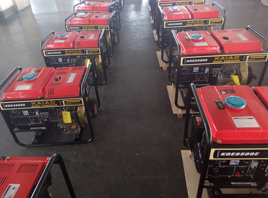 Grupo de geradores diesel pequeno chave do quadro aberto do começo, gerador do diesel da fase monofásica