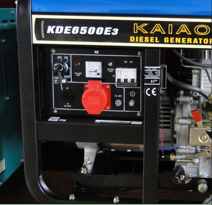 5KVA grupo de 3 geradores diesel pequeno portátil da fase 760 x 515 x 710 milímetros KDE6500E3