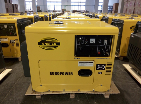 Unidade de gerador diesel silencioso profissional de 5 kW para escola