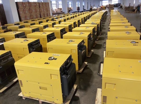 Unidade de gerador diesel silencioso profissional de 5 kW para escola