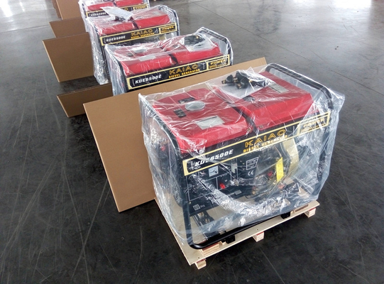 Gerador compacto a diesel, gerador de arranque elétrico de 5 kW AC com arrefecimento por ar profissional