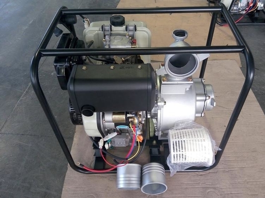 Portable bomba de água conduzida diesel de 4 polegadas com sistema bonde do começo e do começo da mão