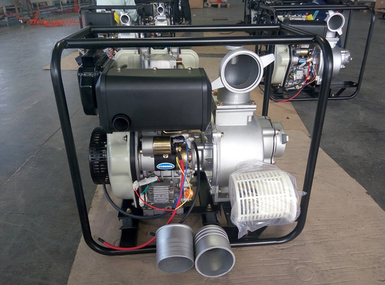 Portable bomba de água conduzida diesel de 4 polegadas com sistema bonde do começo e do começo da mão