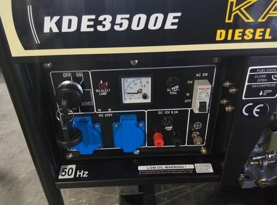 Geradores diesel pequenos do baixo combustível 50/60HZ menos engenharia e programação