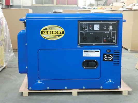 O ar industrial refrigerou o gerador diesel quieto com velocidade de motor de 3000/3600 RPM