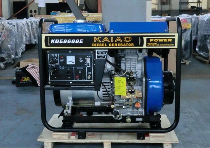 os geradores diesel do quadro aberto de 60hz 6kva 3600rpm dar um coice o acionador de partida para a fábrica/construção