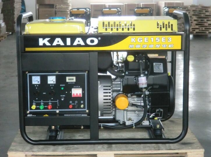 KGE15E3 16kva gerador de energia de gasolina portátil de três fases com painel de controle digital
