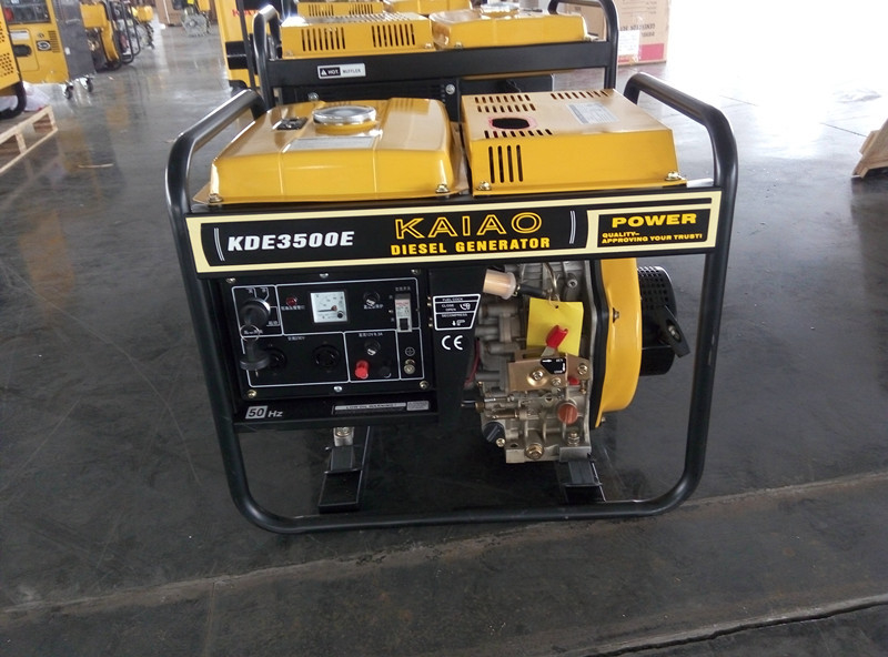 sistema diesel do começo da mão dos geradores do quadro aberto de fase monofásica da C.A. 3KW para industrial