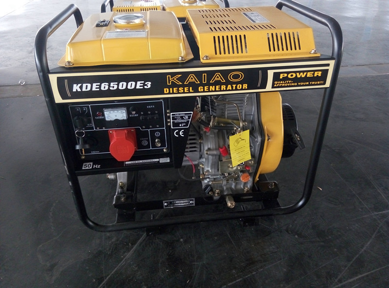 fio de cobre diesel pequeno dos geradores 100% do quadro 5KVA aberto para o uso home