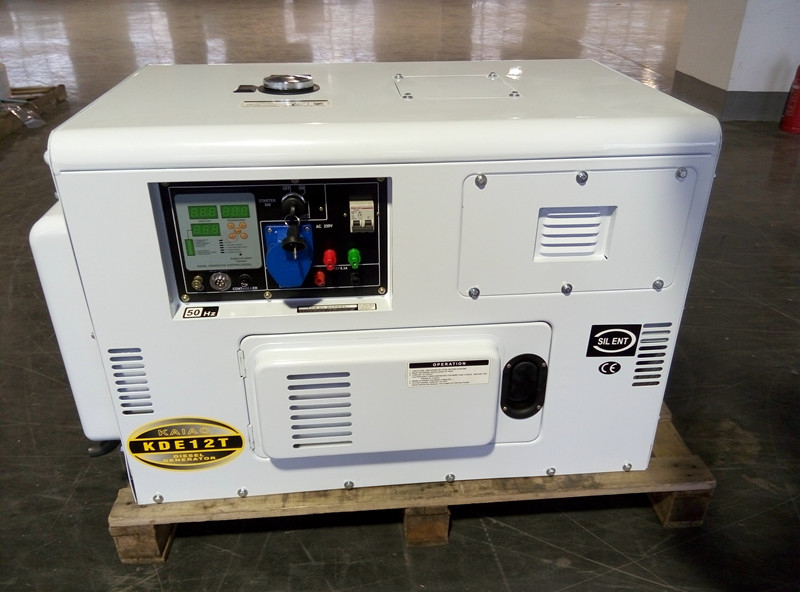 KDE12T 8KW gerador de diesel em miniatura portátil, gerador de motor a diesel com arranque elétrico