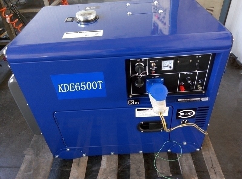 Gerador diesel à prova de som do uso home, gerador diesel de baixo nível de ruído 912*532*740mm